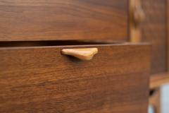  Lane Furniture Restored Warren Church for Lane Perception Walnut Oak 3 Drawer Woven Cabinet - 4158009