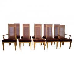  Lane Furniture Set of 10 Lane High Back Cane Dining Chairs - 2436333