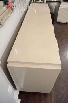  Lane Furniture White Lacquered Lane Furniture Brutalist Dresser in the Manner of Paul Evans - 3105666