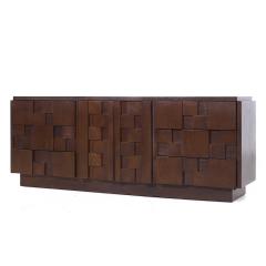  Lane Staccato Lane Staccato Brutalist Mid Century 9 Drawer Lowboy Dresser - 4108059
