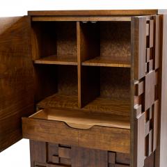  Lane Staccato Lane Staccato Brutalist Mid Century Walnut Armoire Dresser - 4316889
