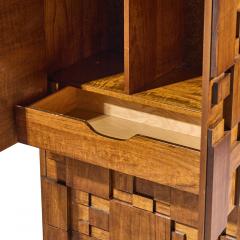  Lane Staccato Lane Staccato Brutalist Mid Century Walnut Armoire Dresser - 4687054