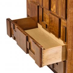  Lane Staccato Lane Staccato Brutalist Mid Century Walnut Armoire Dresser - 4687055