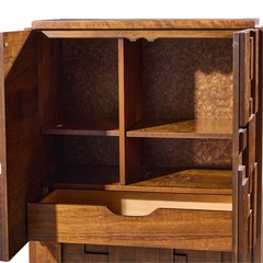  Lane Staccato Lane Staccato Brutalist Mid Century Walnut Armoire Dresser - 4753405