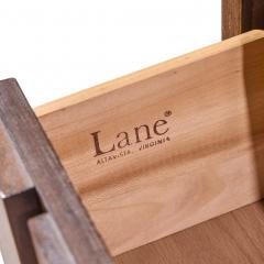  Lane Staccato Lane Staccato Brutalist Mid Century Walnut Highboy Armoire Dresser - 4573474