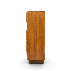  Lane Staccato Lane Staccato Brutalist Mid Century Walnut Highboy Dresser - 4721410