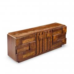  Lane Staccato Lane Staccato Brutalist Mid Century Walnut Lowboy Dresser - 4484638