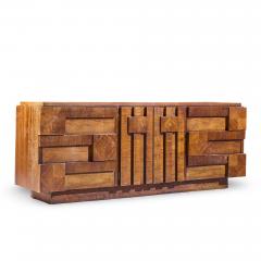  Lane Staccato Lane Staccato Brutalist Mid Century Walnut Lowboy Dresser - 4484707