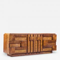  Lane Staccato Lane Staccato Brutalist Mid Century Walnut Lowboy Dresser - 4484708