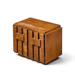  Lane Staccato Lane Staccato Brutalist Mid Century Walnut Nightstand - 4728699
