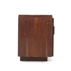  Lane Staccato Lane Staccato Brutalist Mid Century Walnut Nightstands Pair - 3894071