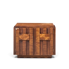 Lane Staccato Lane Staccato Brutalist Mid Century Walnut Nightstands Pair - 4804729