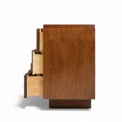  Lane Staccato Lane Staccato Mid Century Brutalist Walnut Lowboy Dresser - 4388335