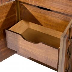  Lane Staccato Lane Staccato Mid Century Brutalist Walnut Lowboy Dresser - 4388338