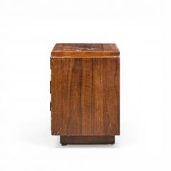  Lane Staccato Lane Staccato Mid Century Brutalist Walnut Nightstands Pair - 4562002