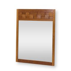  Lane Staccato Lane Staccato Mid Century Oak Brutalist Mirror - 4251002