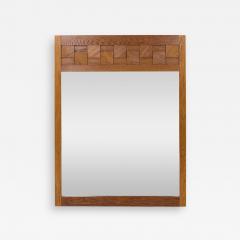  Lane Staccato Lane Staccato Mid Century Oak Brutalist Mirror - 4252917