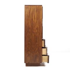  Lane Staccato Lane Staccato Mid Century Walnut Brutalist Armoire - 3892925