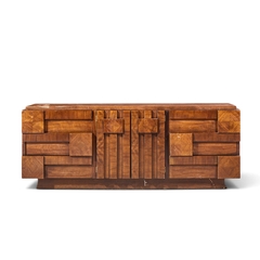  Lane Staccato Lane Staccato Mid Century Walnut Brutalist Lowboy Dresser - 4804539