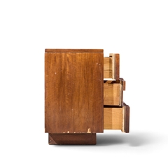  Lane Staccato Lane Staccato Mid Century Walnut Brutalist Lowboy Dresser - 4804541