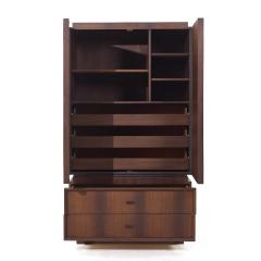  Lane Staccato Lane Staccato Style Mid Century Canadian Brutalist Walnut Armoire - 3932344