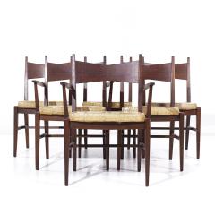  Lane Tuxedo Lane Tuxedo Mid Century Walnut Dining Chairs Set of 6 - 3851346