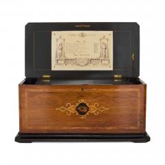  Langdorff Fils Antique marquetry wood music box by Langdorff Fils - 3970838