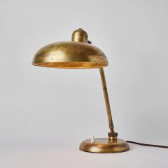  Lariolux 1940s Giovanni Michelucci Brass Ministerial Table Lamp for Lariolux - 2563106