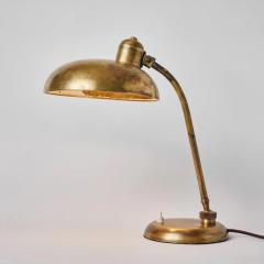  Lariolux 1940s Giovanni Michelucci Brass Ministerial Table Lamp for Lariolux - 2563116