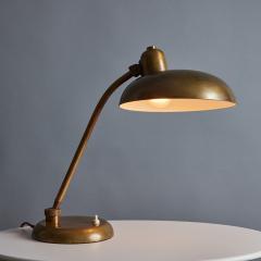  Lariolux 1940s Giovanni Michelucci Brass Ministerial Table Lamp for Lariolux - 3364155