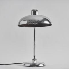  Lariolux 1940s Giovanni Michelucci Chrome Ministerial Table Lamp for Lariolux - 2633297