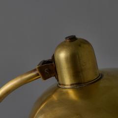  Lariolux 1940s Giovanni Michelucci Patinated Brass Ministerial Desk Lamp for Lariolux - 4544553