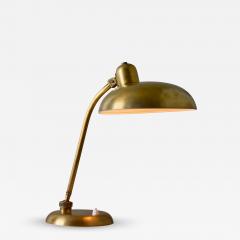  Lariolux 1940s Giovanni Michelucci Patinated Brass Ministerial Desk Lamp for Lariolux - 4545108