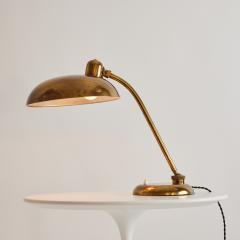  Lariolux 1940s Giovanni Michelucci Patinated Brass Ministerial Table Lamp for Lariolux - 3425569