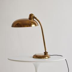  Lariolux 1940s Giovanni Michelucci Patinated Brass Ministerial Table Lamp for Lariolux - 3425571
