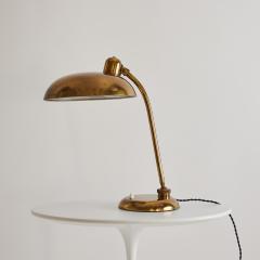  Lariolux 1940s Giovanni Michelucci Patinated Brass Ministerial Table Lamp for Lariolux - 3425572