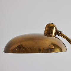  Lariolux 1940s Giovanni Michelucci Patinated Brass Ministerial Table Lamp for Lariolux - 3425575