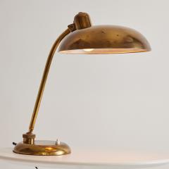  Lariolux 1940s Giovanni Michelucci Patinated Brass Ministerial Table Lamp for Lariolux - 3425580