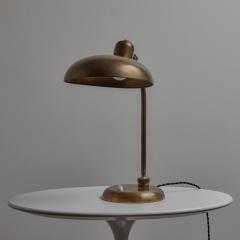  Lariolux 1940s Giovanni Michelucci Patinated Brass Ministerial Table Lamp for Lariolux - 3589737