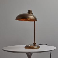  Lariolux 1940s Giovanni Michelucci Patinated Brass Ministerial Table Lamp for Lariolux - 3589738