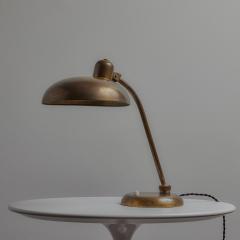  Lariolux 1940s Giovanni Michelucci Patinated Brass Ministerial Table Lamp for Lariolux - 3589741