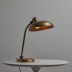  Lariolux 1940s Giovanni Michelucci Patinated Brass Ministerial Table Lamp for Lariolux - 3589748