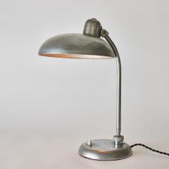  Lariolux 1940s Giovanni Michelucci Patinated Nickel Ministerial Table Lamp for Lariolux - 3099870