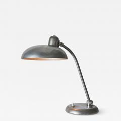  Lariolux 1940s Giovanni Michelucci Patinated Nickel Ministerial Table Lamp for Lariolux - 3101047