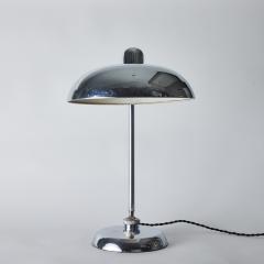  Lariolux Large 1940s Giovanni Michelucci Chrome Ministerial Table Lamp for Lariolux - 3099912