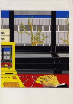 Laszlo Rajk Apple computer graphic Paris 1988 - 3442856