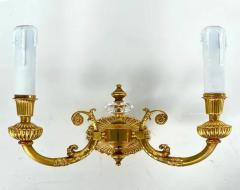  Laudarte Srl New Laudarte Srl Gilt Bronze Crystal Wall Sconces Pair - 4117202