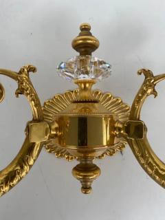  Laudarte Srl New Laudarte Srl Gilt Bronze Crystal Wall Sconces Pair - 4117216