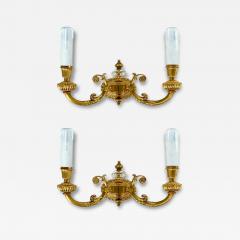  Laudarte Srl New Laudarte Srl Gilt Bronze Crystal Wall Sconces Pair - 4120132