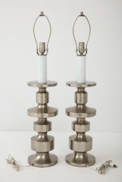  Laurel Lamp Company Brushed Steel Totem Lamps - 1136587